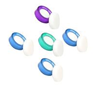 MAGICLULU Humedecedores de Dedos para Contar Dinero 5 Piezas Esponja Absorbente para Oficina y Banco, Accesorio Manual para Conteo Rápido Billetes, Color Aleatorio