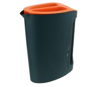 MAGICLULU Jarra de Agua Fría Grande 2200 Ml de Plástico Tapa Naranja y Cuerpo Verde Oscuro Recipiente para Bebidas de Verano Adecuado para Hogar y Oficina Soporte Práctico para Agua y Té