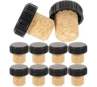 MAGICLULU Juego de 24 Corchos de Madera en Forma de T para Botellas de Vino Sellado Hermético y Almacenamiento Conveniente