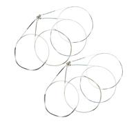 MAGICLULU Juego de 8 Cuerdas para Violín de Acero Núcleo Metálico Resistente Accesorio para Instrumentos Musicales Paquete 4 Pares Reemplazo Fácil y Duradero para Violines