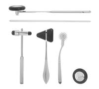 MAGICLULU Juego de Martillo Médico Multifuncional Negro 5 Piezas, Herramientas de Percusión Clínica Portátiles para Diagnóstico Neurológico y Evaluación Precisa en Hospitales y Clínicas