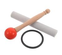 MAGICLULU Juego de Mazas Ergonómicas para Cuencos Cantores de Cristal con Mango Curvo de Madera y Goma para Sesiones Profesionales y Baños de Sonido