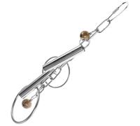 MAGICLULU Juguete Triturador para Loros y Periquitos de Acero Inoxidable | Ligero y Resistente, para Jaula de Aves Pequeñas, Mezcla de Madera y Plástico, Color Plata