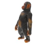 MAGICLULU Juguetes Modelo De Gorila Animales De Juguete Juguetes De Animales Salvajes Estatuas De Simios De Escritorio Mono De Juguete Gorilas Modelo Animal Black El Plastico