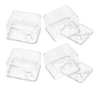 MAGICLULU Kit de 4 Cajas de Música DIY de Plástico Transparente Manivela Mecanismo de Cuerda Tamaño Pequeño para Actividades Creativas y Educativas Infantiles Adecuado para Manualidades