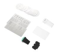 MAGICLULU Kit de Estampación para Uñas Placas de Acero y Silicona, Accesorios Esponja y Sello Transparente, Portátil y Fácil de Almacenar para Uso en Casa y DIY Estilo Varios estilos