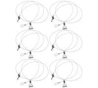 MAGICLULU Kit para Colgar Cuadros 6 Juegos de Alambres de Acero Laminado en Frío, Capacidad de Carga Alta y Sistema Ajustable para Hogar y Galerías de Arte