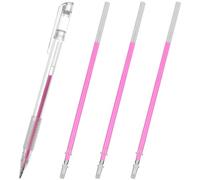 MAGICLULU Lápiz Marcador para Cejas 1 MM con 3 Recambios Bolígrafo de Aceite Multifuncional para Tatuajes Herramienta Portátil de Mapeo y Delineado Cosmético Color Rosa Uso Profesional