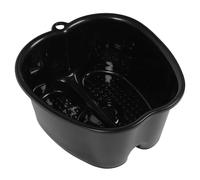 MAGICLULU Lavabo Multiusos para Remojo de Pies Función de Masaje y Preservación del Calor, Material Plástico Negro, Diseño a Prueba de Fugas para Uso en Casa y Spas de Pies