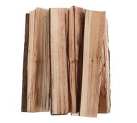 MAGICLULU Leños Decorativos de 22 Cm con Corte, 8 Piezas de Madera Resistente para Fogatas, Uso en Jardín y Chimeneas Interiores, Leña para Asar y Decorar Exteriores