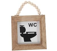 MAGICLULU Letrero De Baño De Madera Rústico - Placa Masculina Femenina Para WC - Decoración Antigua Para Oficina Universal