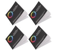 MAGICLULU Libro de Gráficos para Pruebas de Daltonismo 4 Hojas Evaluación Visual para Deficiencia Cromática Tamaño Compacto Duradero y Portátil para Uso Profesional y Personal