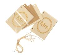 MAGICLULU Libros de Votos Matrimoniales de Madera DIY 4 Piezas 2 Juegos Papel Kraft Artesanal Beige para Bodas, Recuerdos Rústicos y Decoración de Eventos Obsequios