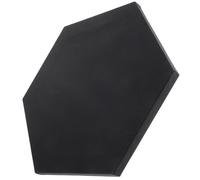 MAGICLULU Lienzo de Pintura al Óleo Hexagonal, Lienzo Estirado de Lino y Madera, Negro, para Acrílico, Fácil de Colorear, para Casa y Aula de Pintura