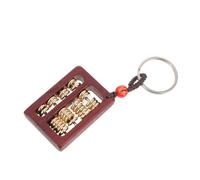 MAGICLULU Llavero Colgante de Ábaco Retro de Madera Marrón, Ligero y Multifuncional, Adecuado para Decoración de Bolsa y Colección Personal Varios estilos