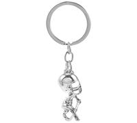 MAGICLULU Llavero de Jugador de Hockey para Mochila, Metal Plata