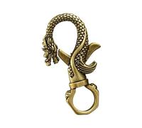 MAGICLULU Llavero de Latón Cierre Giratorio de Gatillo y Diseño de Dragón y Fénix, 1 Pieza, Accesorio Artesanal para Llavero Vintage en Metal, Adecuado para Manualidades y Joyería