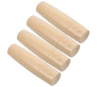 MAGICLULU Mango de Lima de Madera Maciza Reemplazo 4 Piezas 7 Mm para Herramientas Manuales y Accesorios de Barbacoa Uso en Cocina y Bricolaje