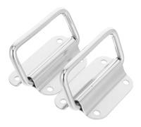 MAGICLULU Manijas Plegables y Estilo Industrial 2 Piezas de Acero Inoxidable Diseño Moderno y Fácil Instalación, Manijas Empotradas Resistentes para Cajas de Herramientas