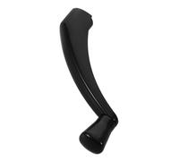 MAGICLULU Manivela para Ventana Abatible Manual de Metal Negro Zócalo Estriado, Palanca de Funcionamiento Suave Resistente Intemperie para Reparación y Remodelación del Hogar