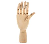 MAGICLULU Mano De Madera Articulada para Dibujo De Artista Flexible con Dedos Móviles Herramienta De Práctica para Escultura y Aprendizaje De Técnicas Artísticas Accesorio