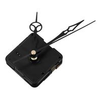 MAGICLULU Mecanismo de Reloj Silencioso de Eje Largo Manecillas Negras, Kit de Repuesto de Plástico para Reparación de Relojes de Pared, Mecanismo de Reloj Que Funciona Pilas para Uso