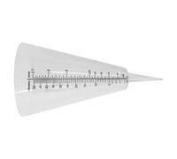 MAGICLULU Medidor de Lluvia Cónico Transparente de Plástico Escala hasta 35 Cm, Taza Medidora Reutilizable para Jardín, Césped y Agricultura al Aire Libre, Pluviómetro para Exteriores