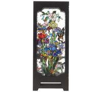 MAGICLULU Mini Biombo Plegable Compacto de Escritorio Estilo Oriental Clásico Decorativo, Divisor de Ambientes en Miniatura para Hogar y Oficina, Decoración de Mesa Festiva Elegante