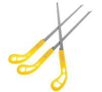 MAGICLULU Mini herramienta de mano para cortar madera de tracción, 3 piezas con mango de plástico amarillo, herramienta compacta para carpintería, jardinería y poda de árboles, uso exterior