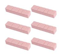 MAGICLULU Mini Pastillero Semanal de 7 Días con Braille, 6 Unidades, Estuche Portátil de Plástico Duradero Rosa, Compartimentos Independientes para Organización Diaria y Viaje