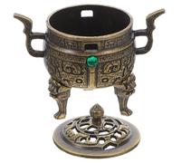 MAGICLULU Mini Quemador de Incienso Tian Yuan Ding Vintage Compacto y Multifuncional para Conos y Espirales Decoración Elegante para Hogar Oficina y Sala de Té