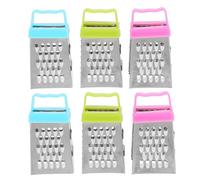MAGICLULU Mini Rallador De Queso De 12 Piezas Rallador De Caja De Acero Inoxidable Cortador De Verduras Colores Surtidos 2 63 X 1 45 X 2 12 Pulgadas