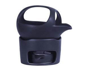 MAGICLULU Mini y Reutilizable de de Cerámica Estufa Té Marrón Asas Infusión Calentamiento para