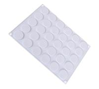 MAGICLULU Molde de Silicona Redondo para Galletas y Sellos de Cera, 30 Cavidades, Material Flexible y Fácil de Desmoldar, Adecuado para Repostería y Panadería