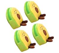 MAGICLULU Monedero de Peluche Forma de Aguacate 4 Piezas, Mini Cartera Pequeña para Niña, Bolsa para Monedas Ligera y Duradera, Adecuado para Uso Diario, Escuela y Viajes