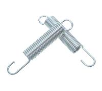 MAGICLULU Muelles de tensión para Muebles, Muelle de Repuesto para Silla de Oficina y sillón reclinable, Acero Plata, 2 Piezas, Gancho de Cuello Largo, Movimiento Suave y Seguro para Uso