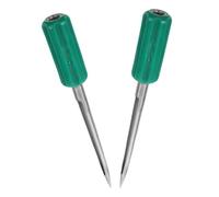 MAGICLULU Muestreador de Granos Metálico 2 Piezas, Sonda de Muestreo 25 Cm Mango Plástico, para Polvo, Cereales y Semillas, Herramienta Científica para Laboratorio y Muestreo Industrial