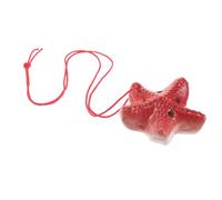 MAGICLULU Ocarina de Cerámica Roja de 6 Agujeros en C, Instrumento de Viento Tradicional Chino para Principiantes, Adecuado para Niños y Educación Musical al Aire Libre