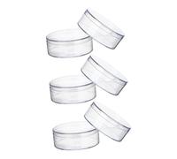MAGICLULU Organizador Compacto de 6 Cajas Redondas Transparentes Tapa, 12 CM, Adecuado para Almacenar Golosinas y Manualidades en Eventos