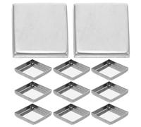 MAGICLULU Paleta de maquillaje de 30 piezas: godets cuadrados vacíos de 26 mm - Bandejas de recarga para sombras de ojos - Organizador de pigmentos sueltos para colorete
