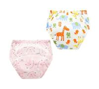 MAGICLULU Pantalones de Entrenamiento Pack de 2 Piezas para Bebés de Algodón, Transpirables Prueba de Fugas M para 12-18 Kg, Aprendizaje del Baño Varios estilos Varios estilos