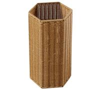 MAGICLULU Paragüero De Mimbre Para Interior Y Exterior Paragüero Tejido Paragüero Decorativo Casa De Campo Rústica Cesta Alta Y Estrecha Organizador Independiente
