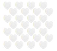 MAGICLULU Parches de Aceite de Ricino en Forma de Corazón 7x7 Cm, 50 Unidades, Autoadhesivos sin Lavado, No Tejidos Algodón Orgánico, Antifugas, para Abdomen, Rodillas y Pies, Cuidado