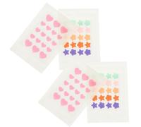 MAGICLULU Parches Hidrocoloides para Granos Cara, 4 Hojas Formas Diferentes, Absorbentes y Restauradores para Cuidado Facial Diario
