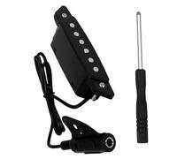MAGICLULU Pastilla para Guitarra Acústica Profesional Captador Piezoeléctrico Magnético sin Perforación con Tornillos y Destornillador Compatible con Banjo y Otros Instrumentos Acústicos