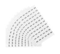 MAGICLULU Pegatinas Numeradas Autoadhesivas Transparentes para Botellas de Esmalte de Uñas, Números del 001 al 120, Tamaño 8 Mm, Paquete de 10 Hojas para Organización y Clasificación