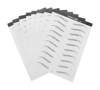 MAGICLULU Pegatinas para Cejas Postizas Autoadhesivas 3D de Transferencia al Agua 8 Hojas Negras Diseño Biónico Natural Resistentes al Agua para Maquillaje Temporal y Uso Diario