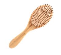 MAGICLULU Peine Antiestático de Bambú Cojín de Aire Redondo, Masajeador para Cuero Cabelludo, Accesorio de Cuidado del Cabello Duradero, Cepillo para Uso Diario en Belleza y Peluquería