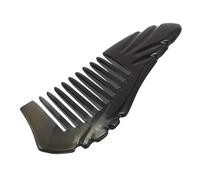 MAGICLULU Peine de Cuerno Natural de Yak Dientes Anchos para Cabello Grueso y Rizado Masajeador de Cabelludo Peine Ligero y Portátil para Cuidado Capilar y Desenredado Suave