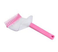 MAGICLULU Peine para Cortar Flequillo de Plástico Duradero Ranura Recogepelo, Peine para Flequillo Recto Diy, Herramienta de Recorte Precisa para Mujeres y Niñas, Cuidado del Cabello